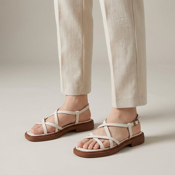 Sandali Donna in Pelle Italiana con Cinturini - Vesarelli
