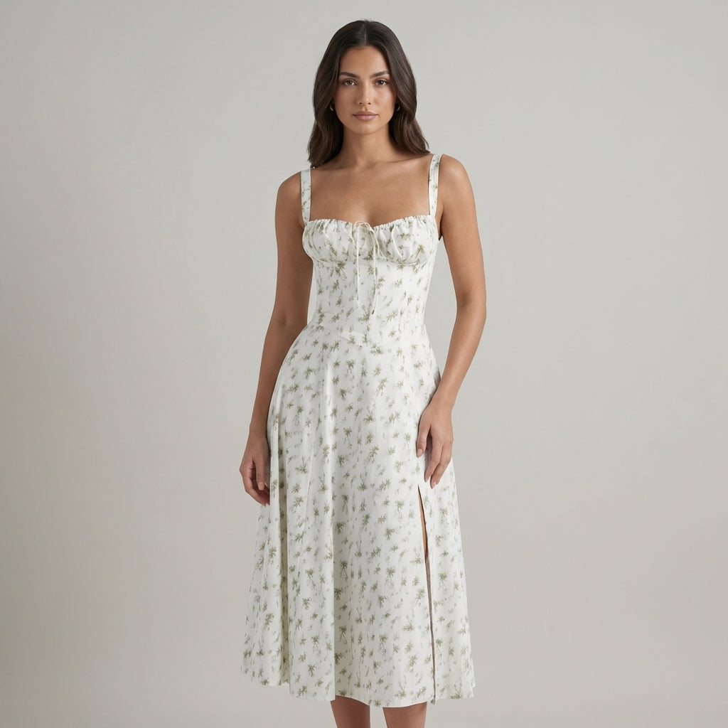 Abito Midi Donna Estivo Svasato Leggero - Vesarelli