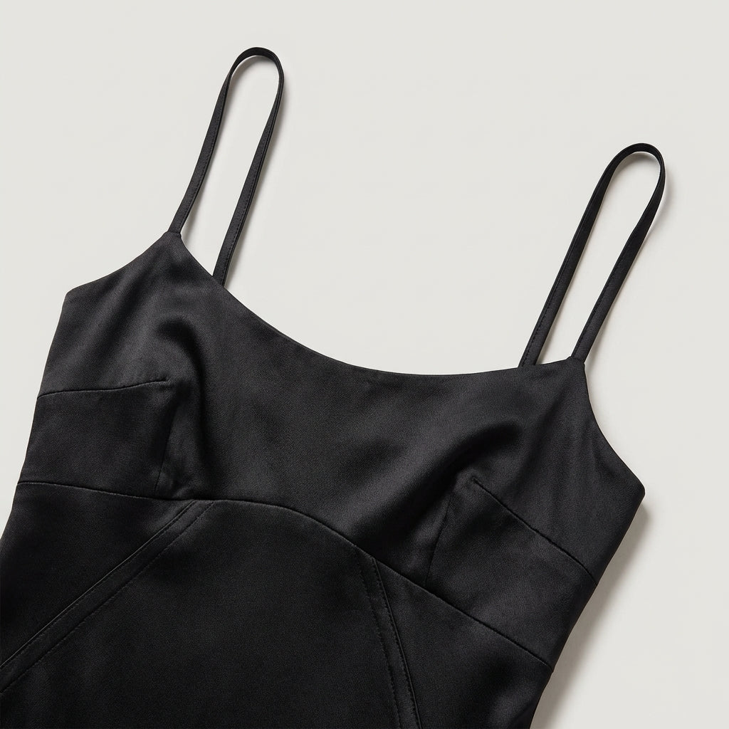 Abito lungo Donna in Raso di Seta Elegante