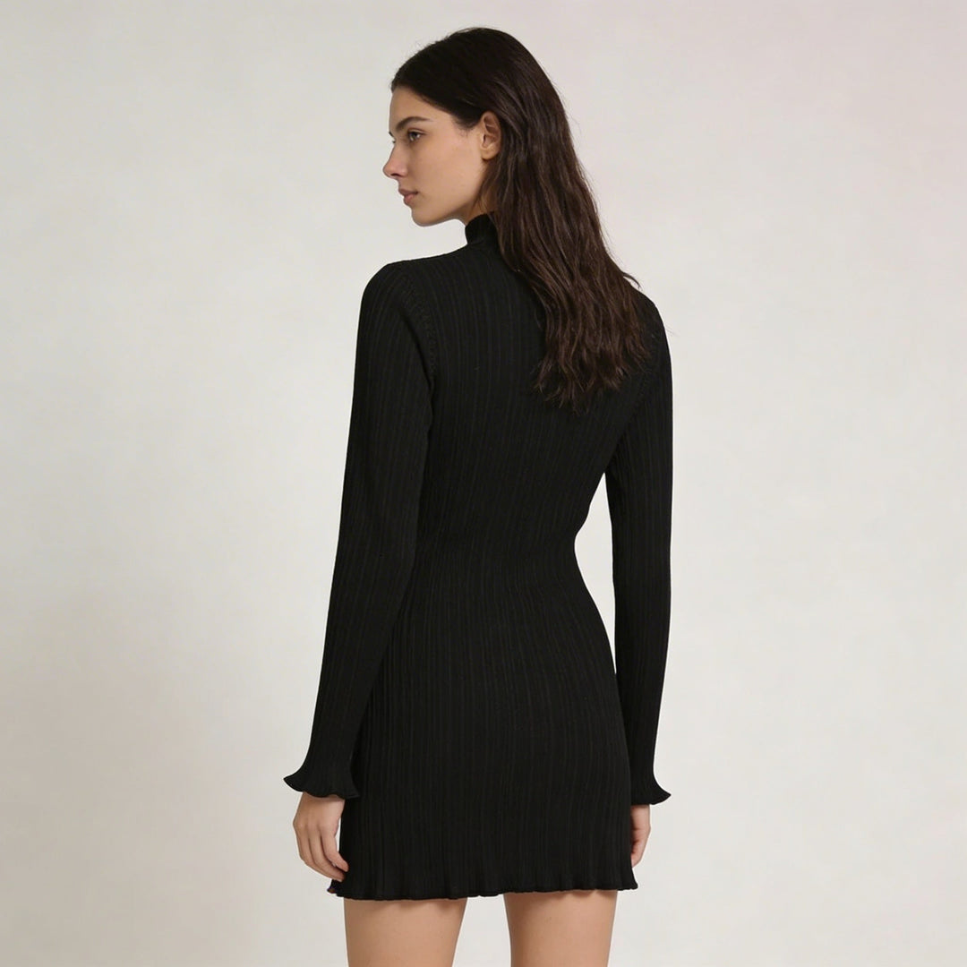 Abito Mini Donna Maniche Lunghe