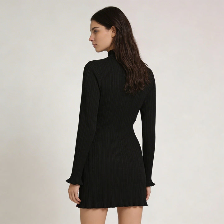 Abito Mini Donna Maniche Lunghe