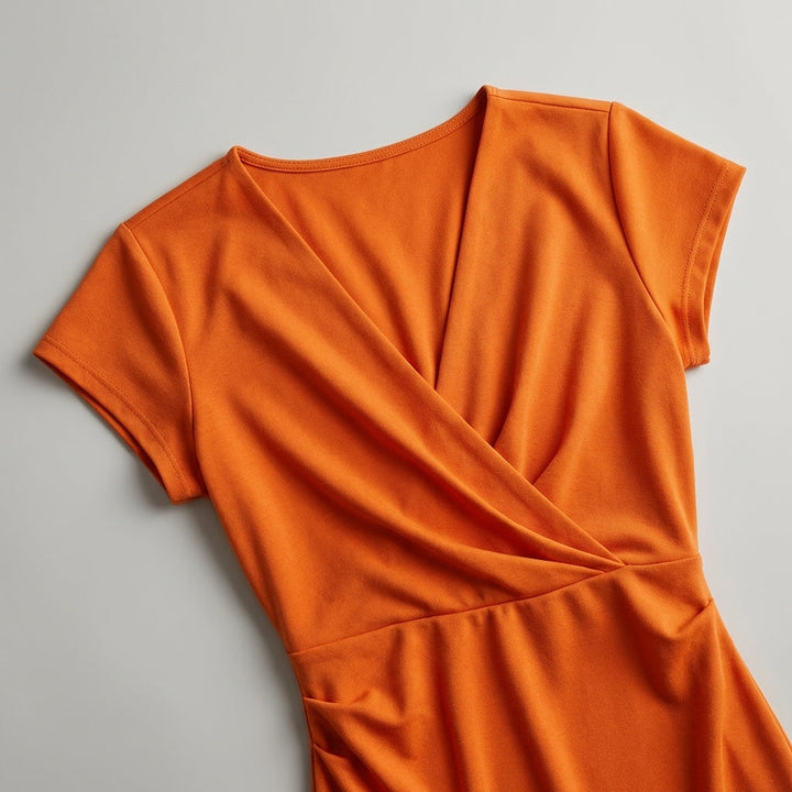 Abito Midi Donna Scollo a V