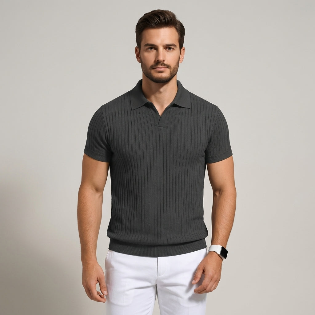 Polo Uomo Cotone Taglio Aderente - Vesarelli