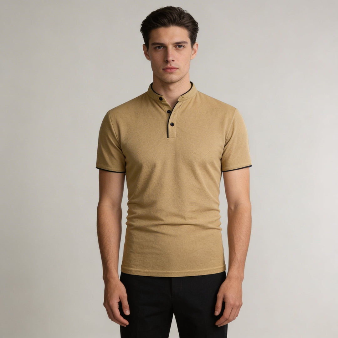 Polo Uomo Senza Colletto Manica Corta - Vesarelli