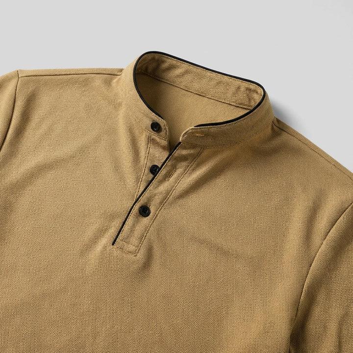 Polo Uomo Senza Colletto Manica Corta