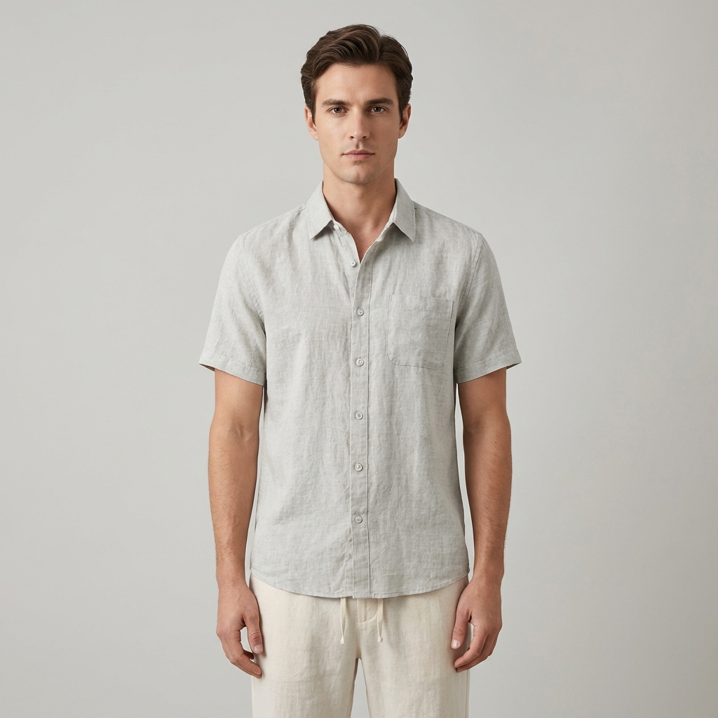 Set Estivo Uomo in Lino Vestibilità Classica - Vesarelli