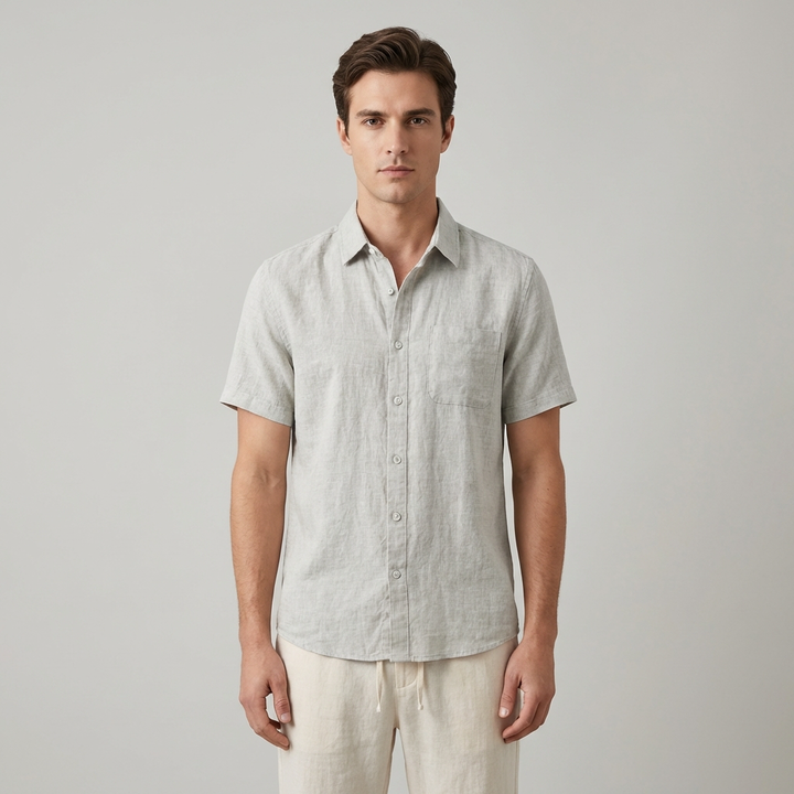 Set Estivo Uomo in Lino Vestibilità Classica - Vesarelli