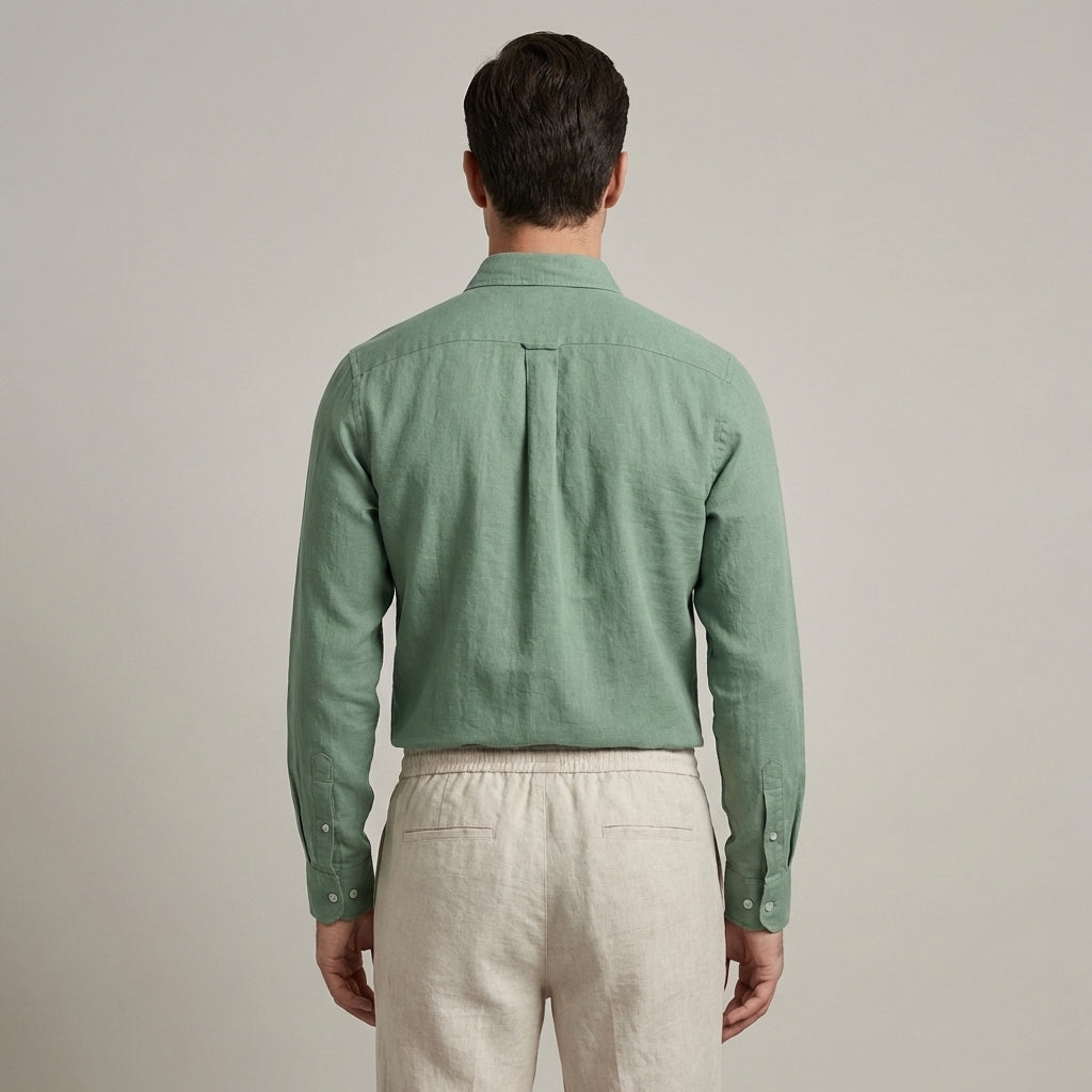 Completo Uomo Lino Maniche Lunghe Estivo Classico