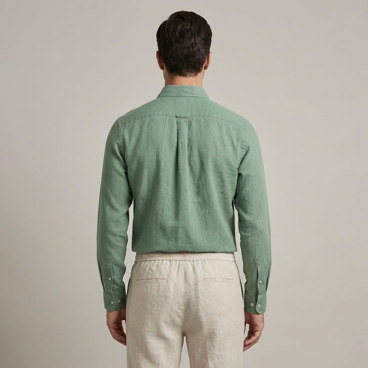 Completo Uomo Lino Maniche Lunghe Estivo Classico
