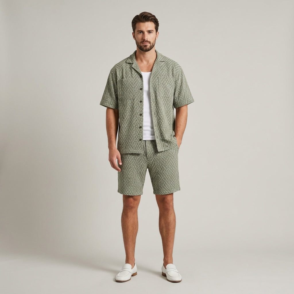 Completo Estivo Uomo Pantaloncini Classici - Vesarelli
