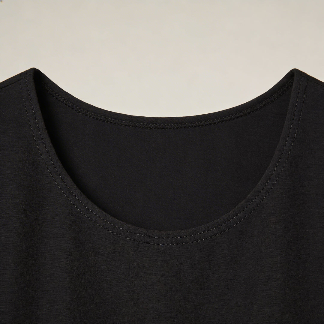 Abito Midi Donna Elegante Svasato Manica Corta