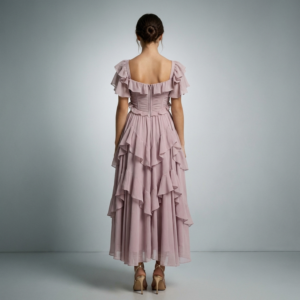 Abito Lungo Donna Elegante Vestibilità Classica - Vesarelli