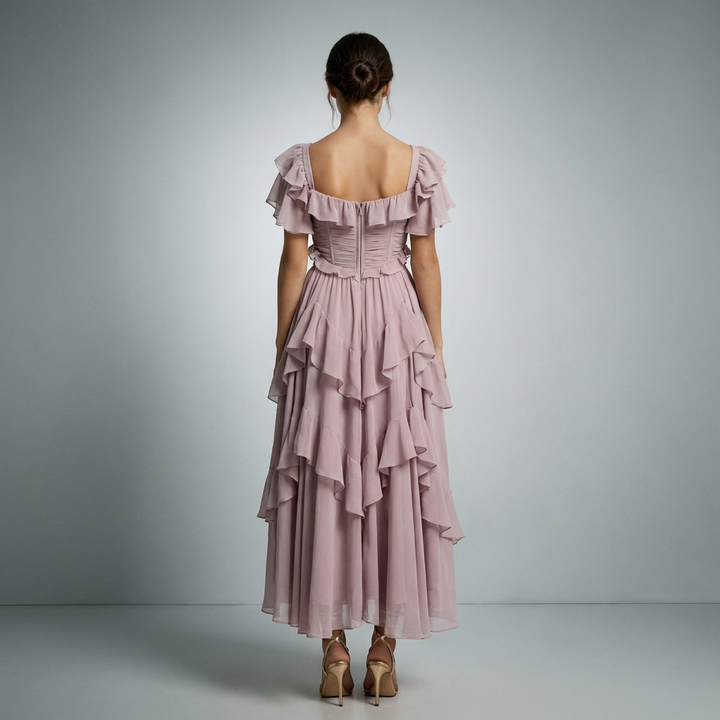Abito Lungo Donna Elegante Vestibilità Classica - Vesarelli
