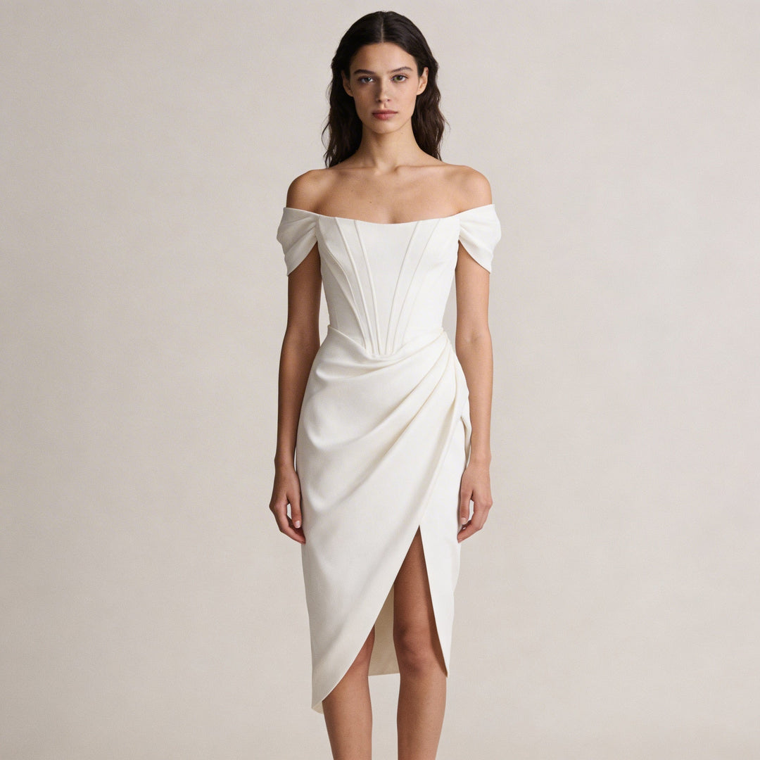 Abito Midi Donna Stile Elegante Vestibilità Raffinata - Vesarelli
