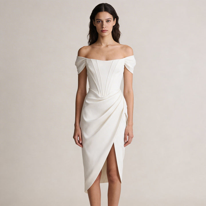 Abito Midi Donna Stile Elegante Vestibilità Raffinata - Vesarelli