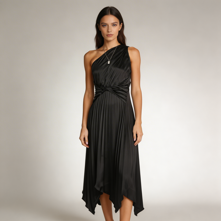 Abito Midi Donna Moderno Semplice Raffinato - Vesarelli