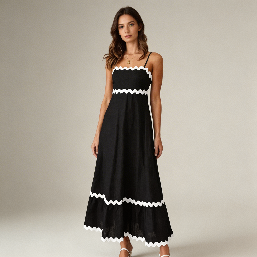 Abito Lungo Donna Tessuto Leggero Vestibilità Elegante - Vesarelli