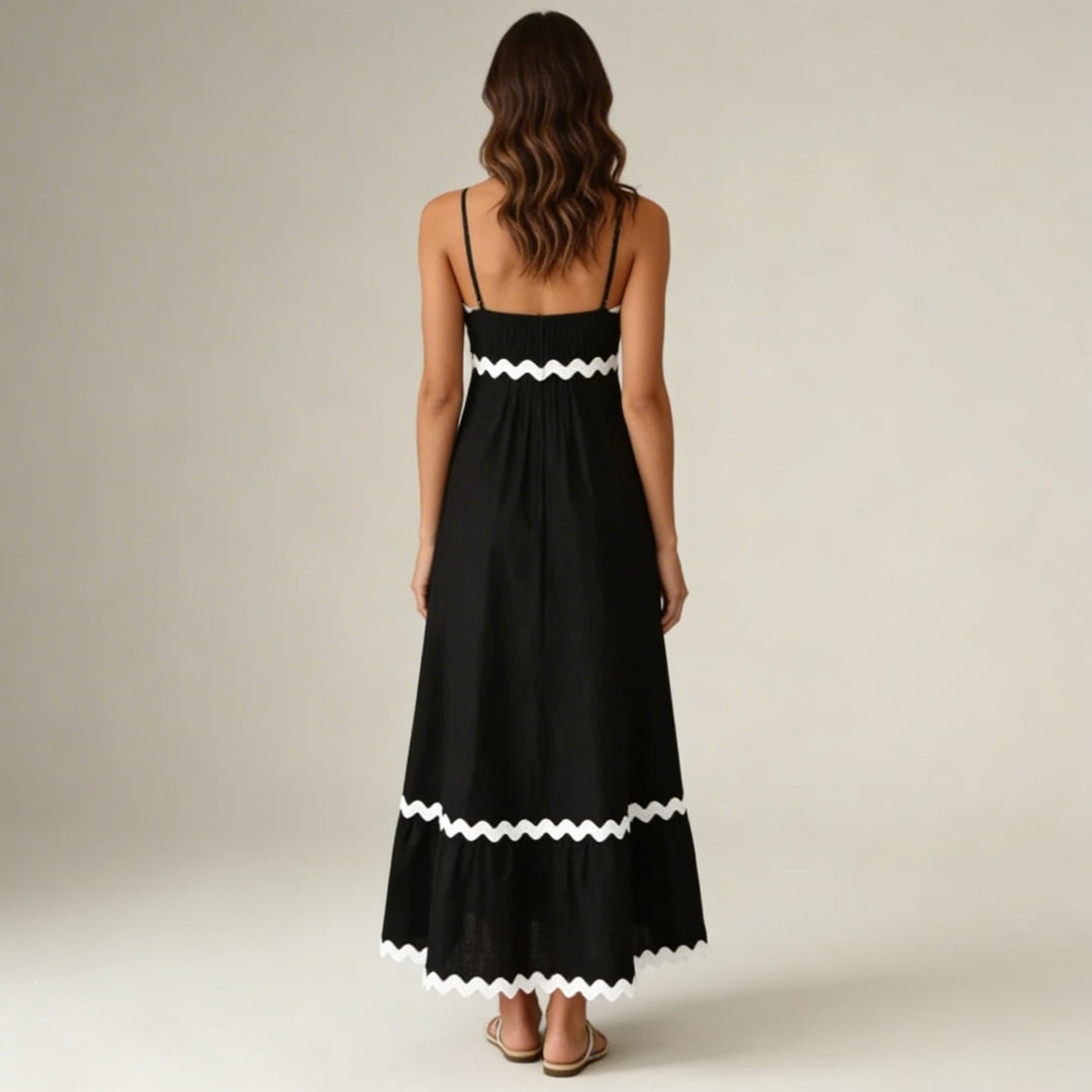 Abito Lungo Donna Tessuto Leggero Vestibilità Elegante - Vesarelli