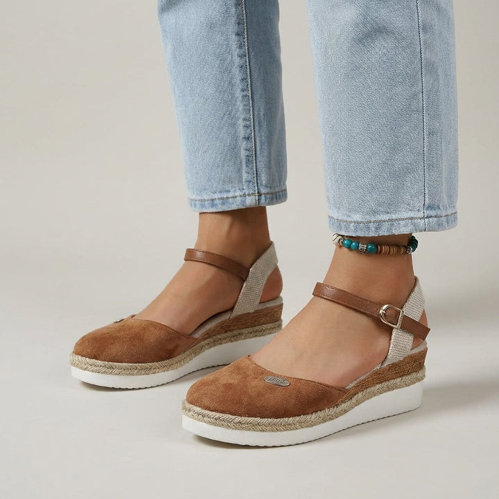 Espadrillas Donna Punta Chiusa Plateau Elegante - Vesarelli