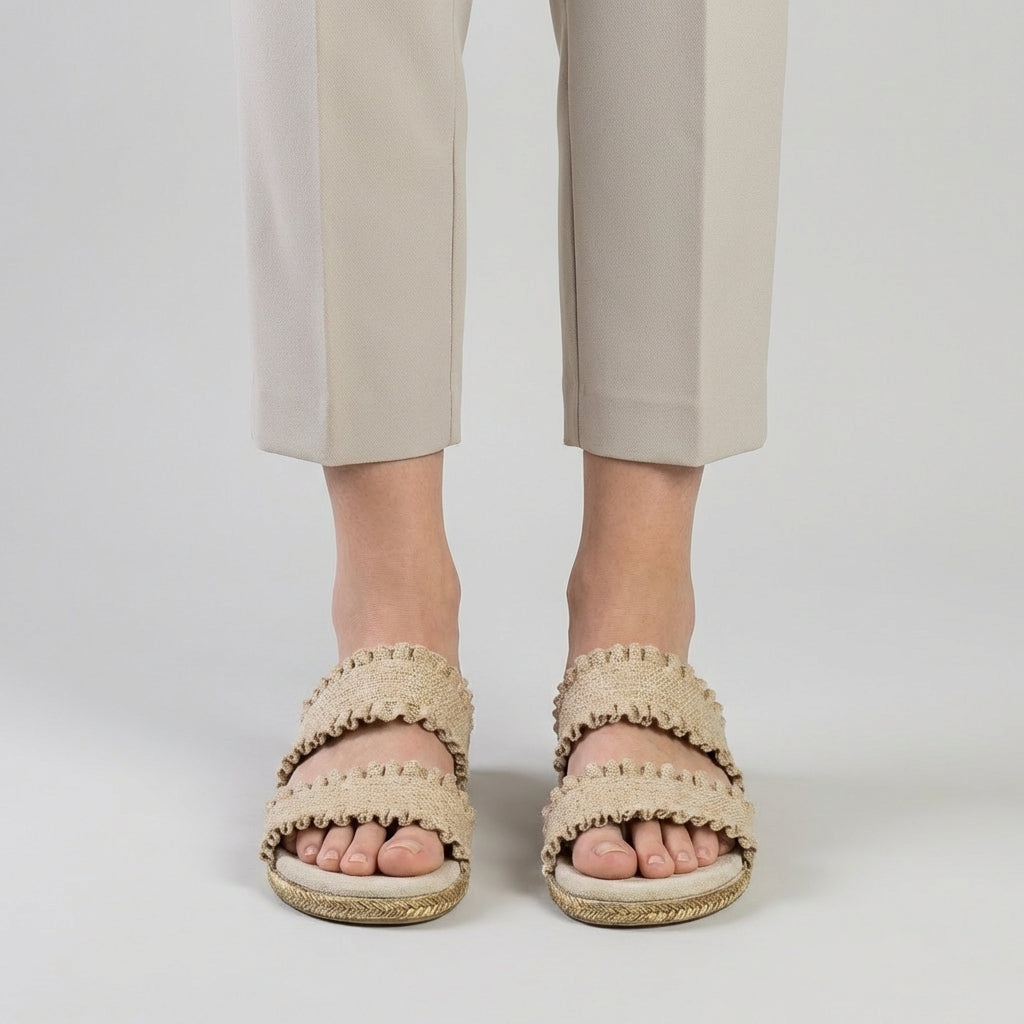 Sandali Donna Espadrillas Piatto Charleston - Vesarelli