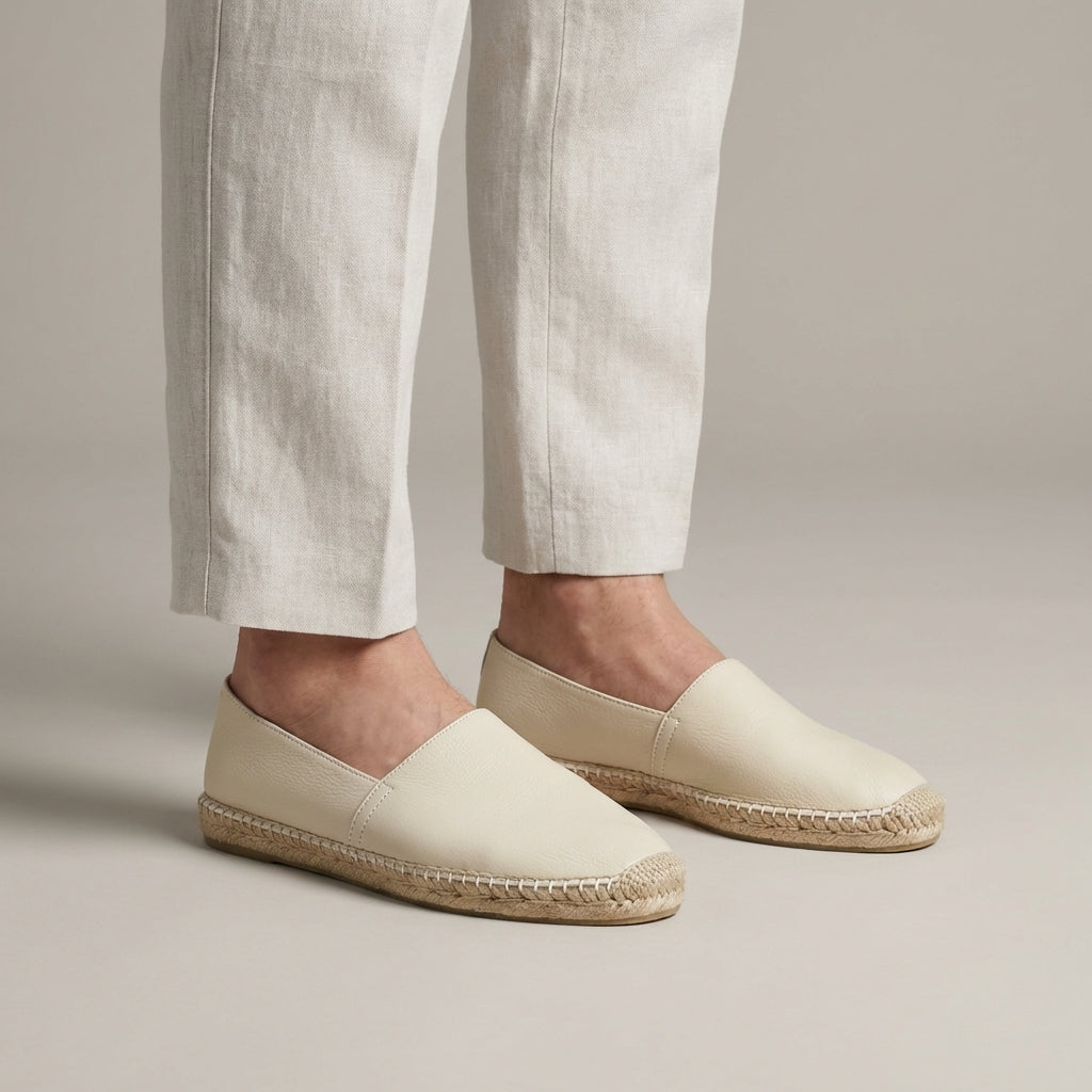 Espadrillas Donna in Pelle Slip-On Classiche - Vesarelli