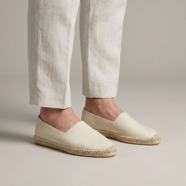 Espadrillas Donna in Pelle Slip-On Classiche - Vesarelli