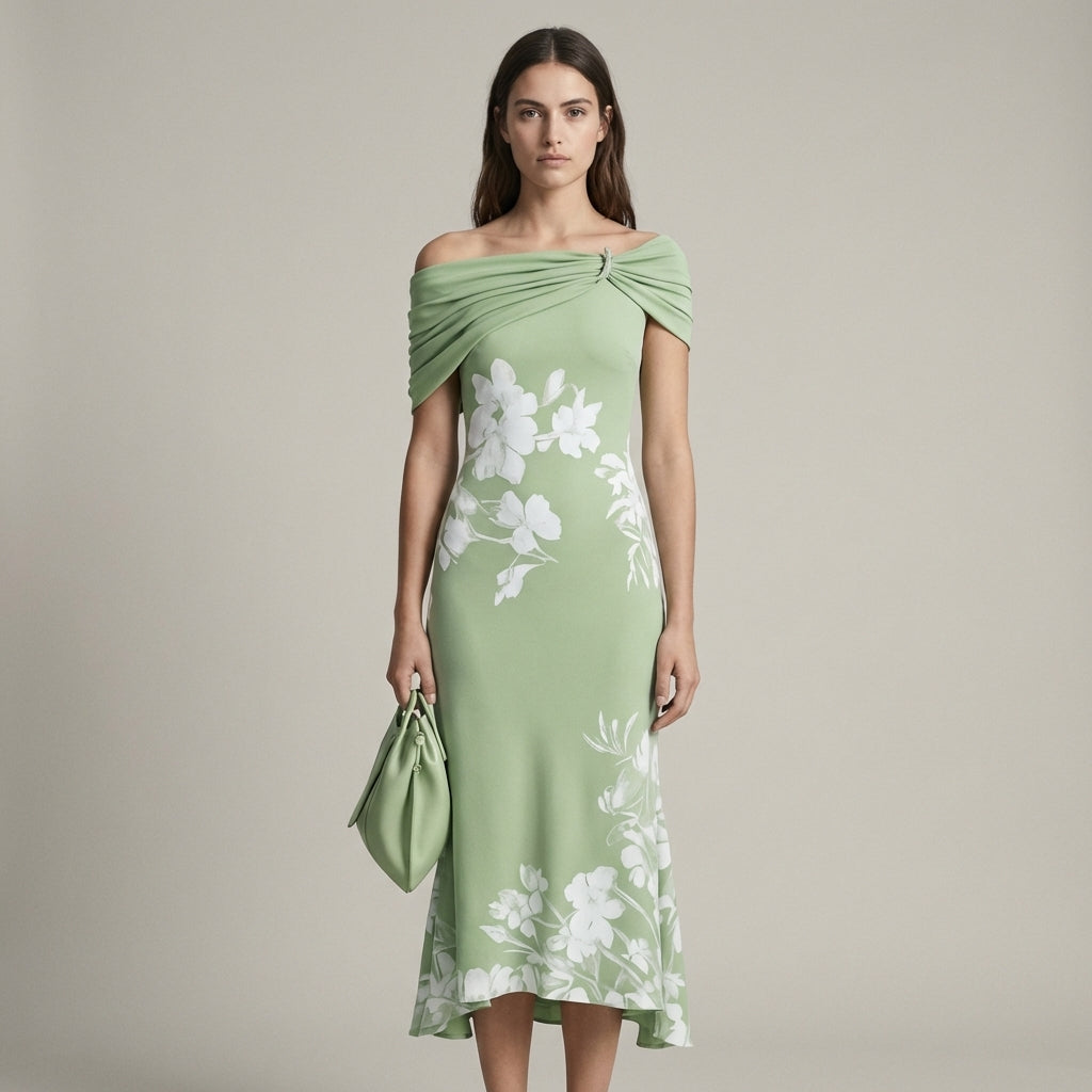 Abito Midi Donna Versatile Semplice Elegante - Vesarelli
