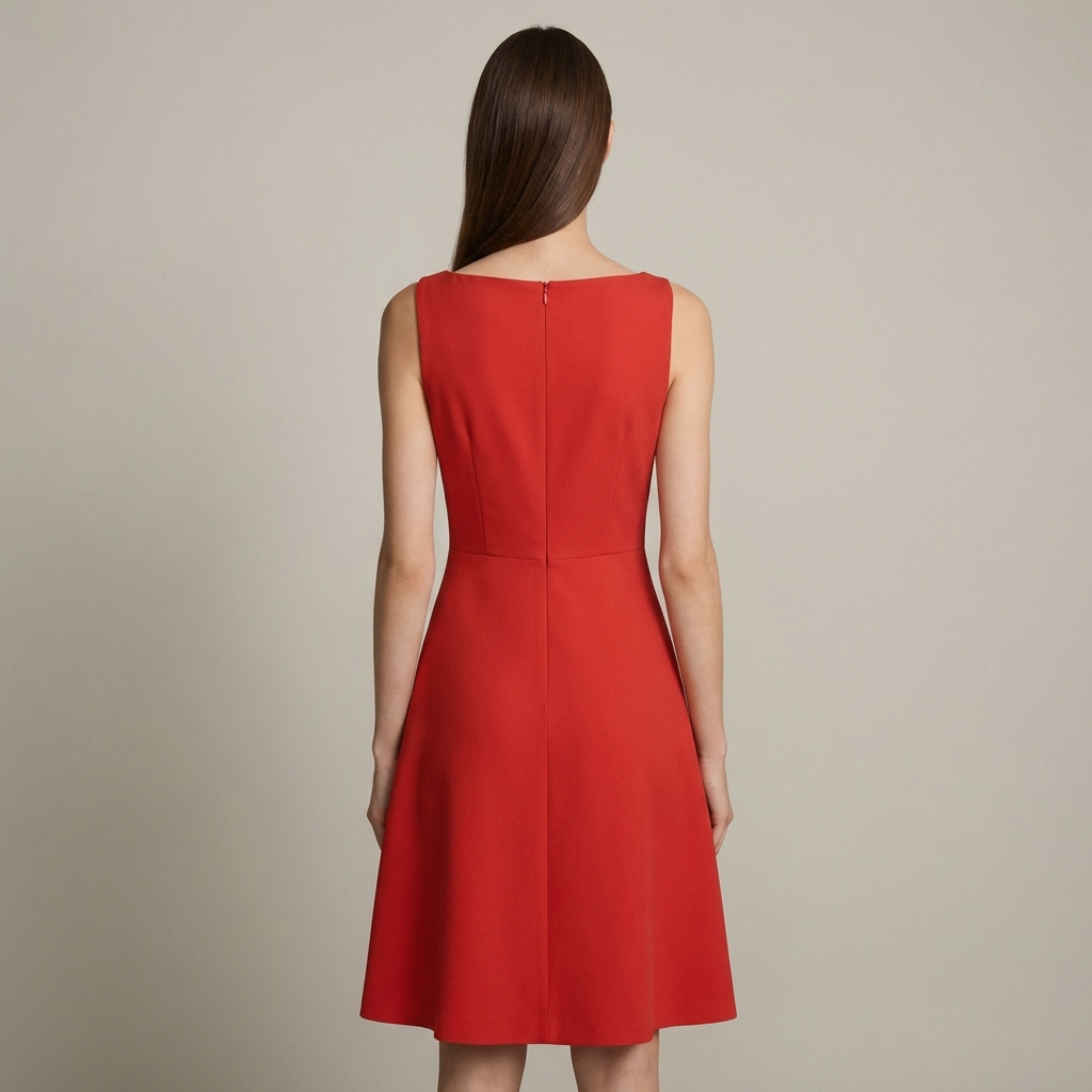Abito Mini Donna Scollo Barca Elegante