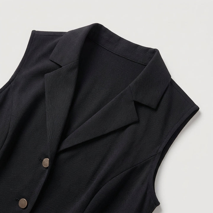 Abito Midi Donna Tunica Scollo a V Elegante Ufficio