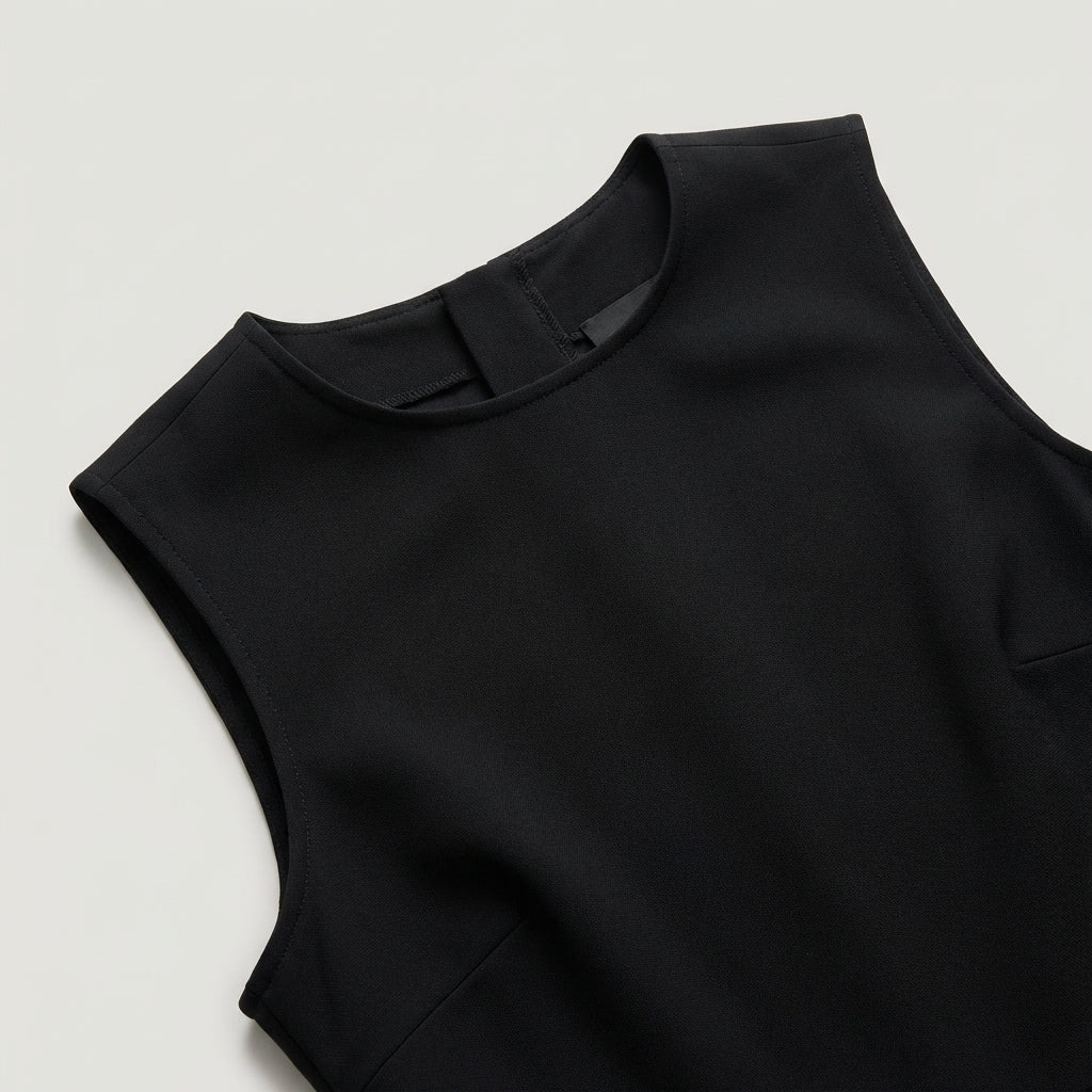 Abito Mini Donna Plissettato Elegante