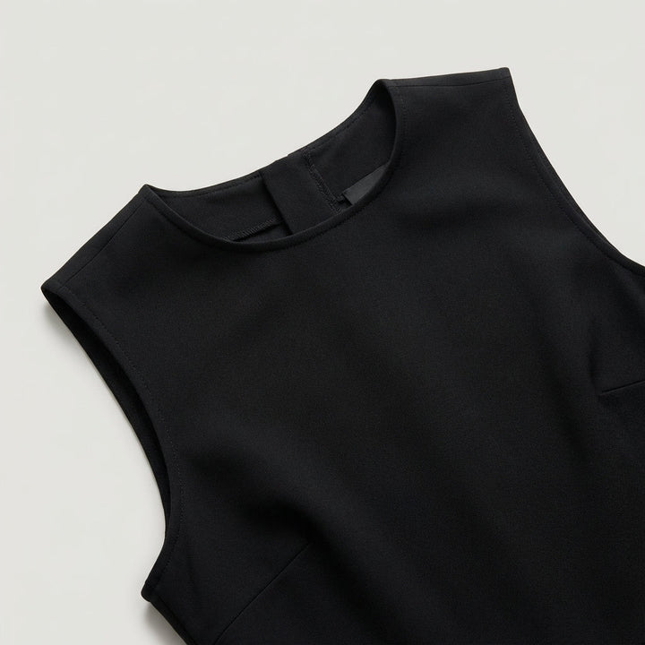 Abito Mini Donna Plissettato Elegante