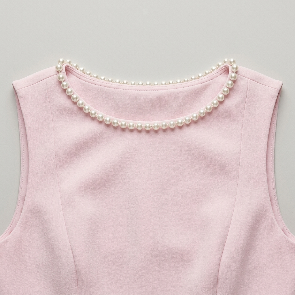Abito Mini Donna con Fiocco Retro Vestibilità Slim