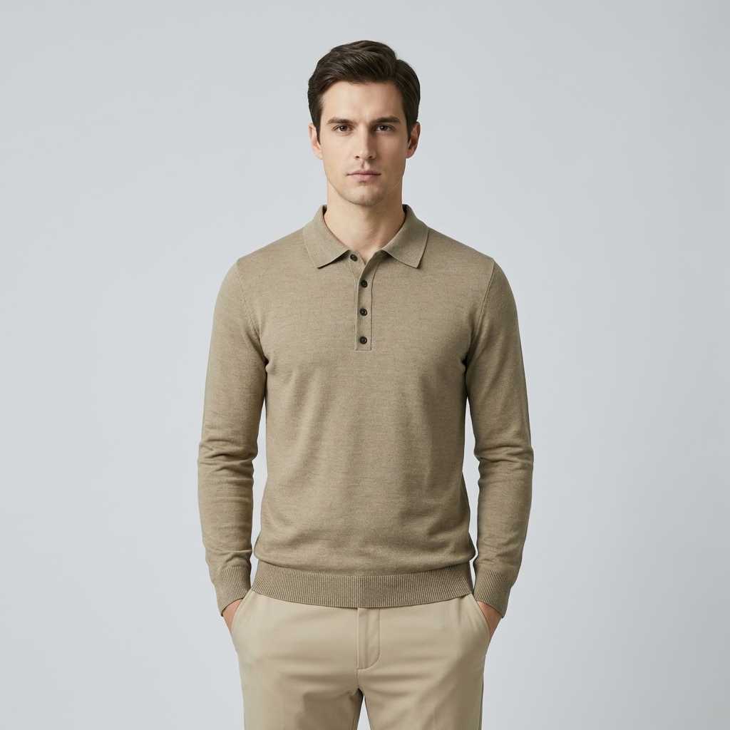 Polo Uomo Cotone Bottoni Classica Raffinata - Vesarelli