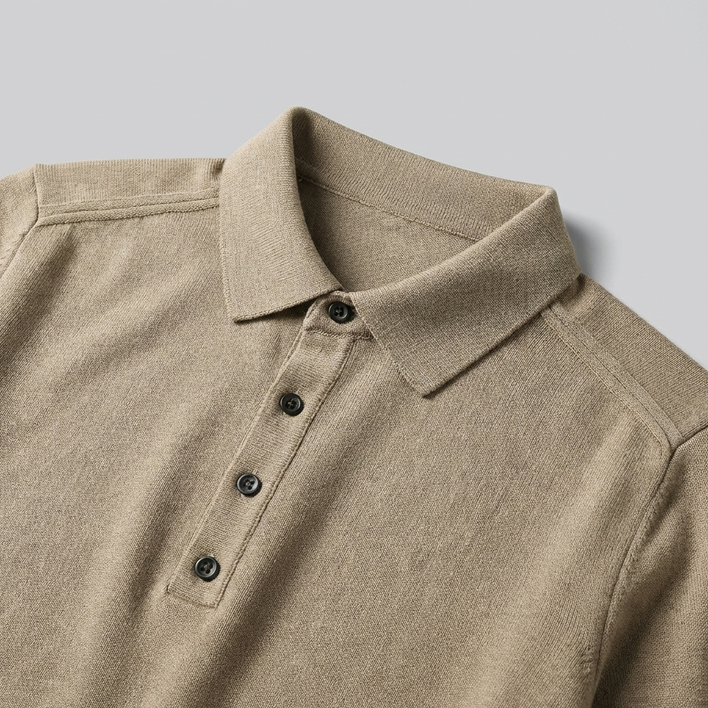 Polo Uomo Cotone Bottoni Classica Raffinata
