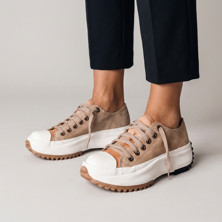 Scarpa Ortopedica Donna in Pelle Plateau Comoda - Vesarelli