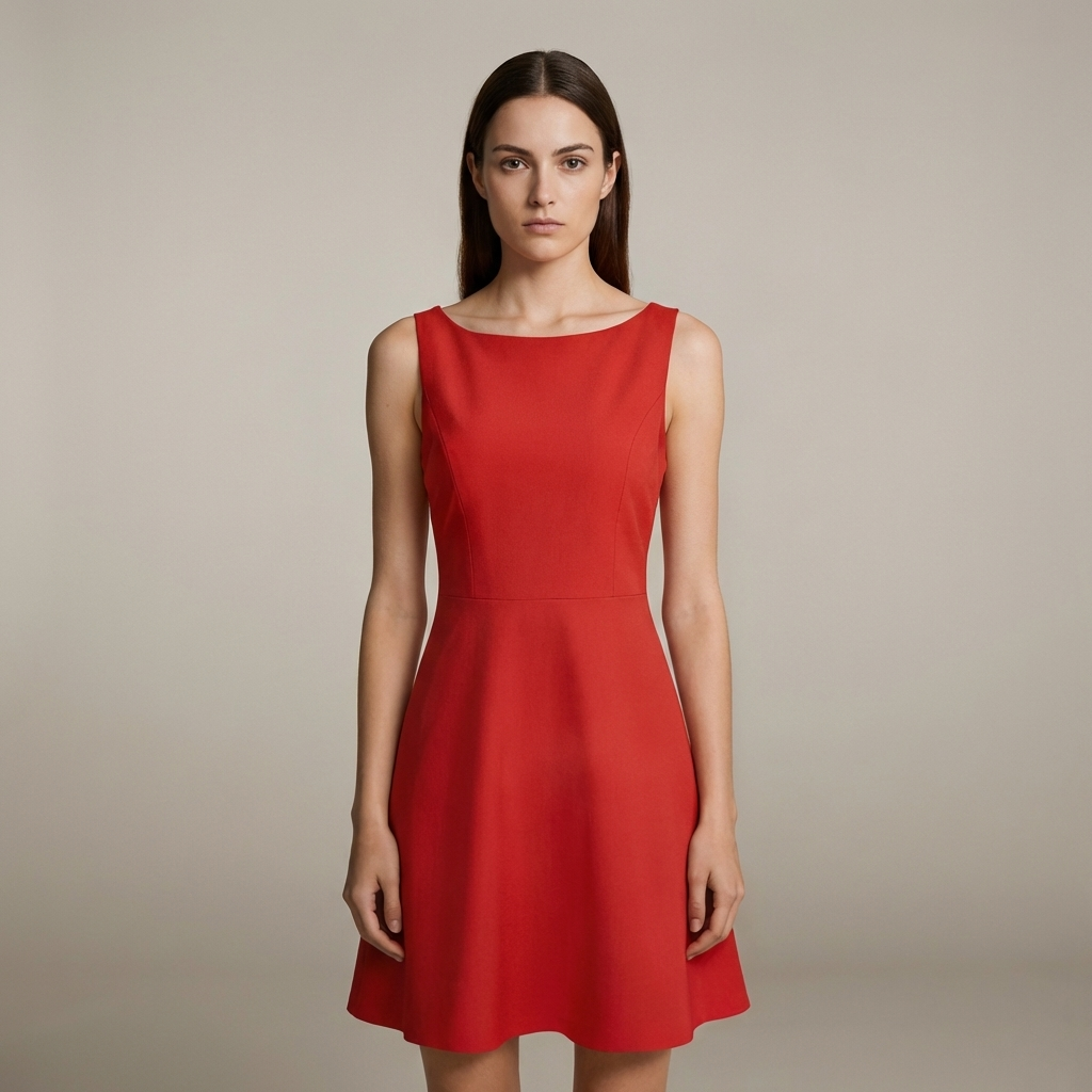 Abito Mini Donna Scollo Barca Elegante - Vesarelli