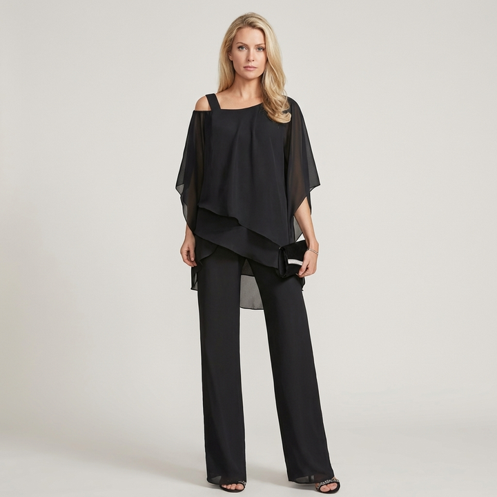 Jumpsuit Donna Spalle Scoperte Gamba Lunga Elegante - Vesarelli