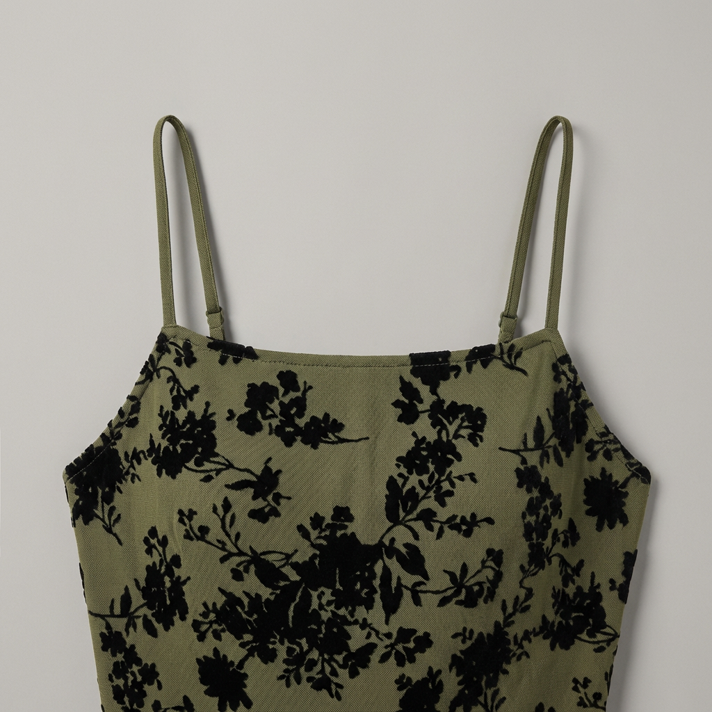 Abito Mini Donna Floreale Scollo a V Linea A