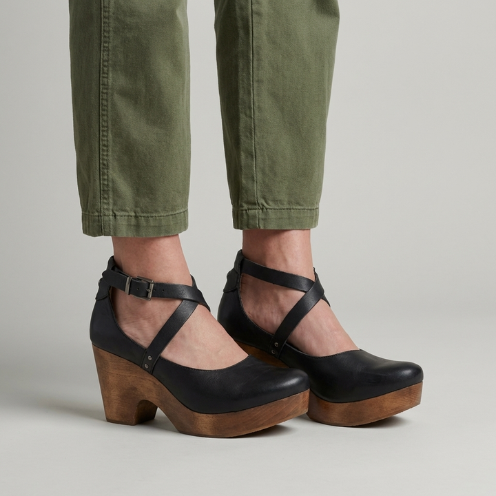 Scarpe Donna Tacco Alto Zeppa Cinturino alla Caviglia - Vesarelli