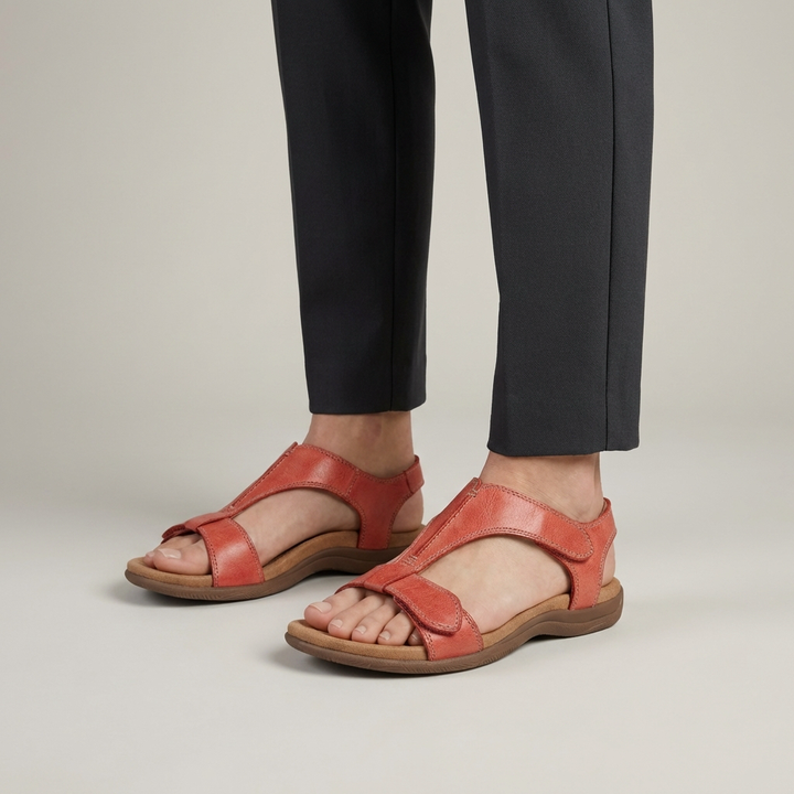 Sandalo Ortopedico Donna Memory Foam T-Strap Comodo - Vesarelli