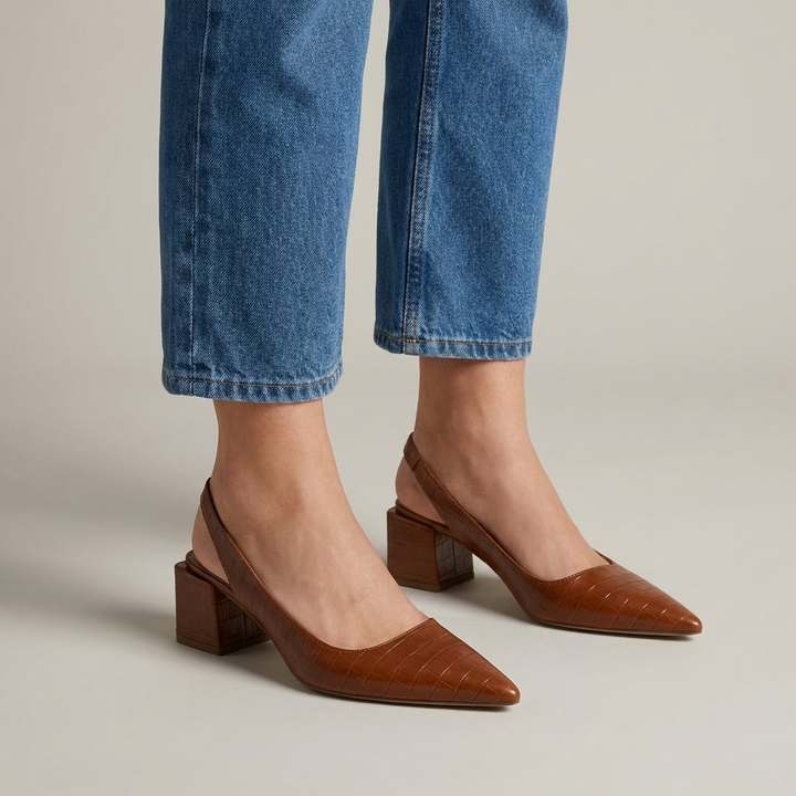 Scarpa Donna Tacco Alto Ortopedica Plantare Integrato - Vesarelli