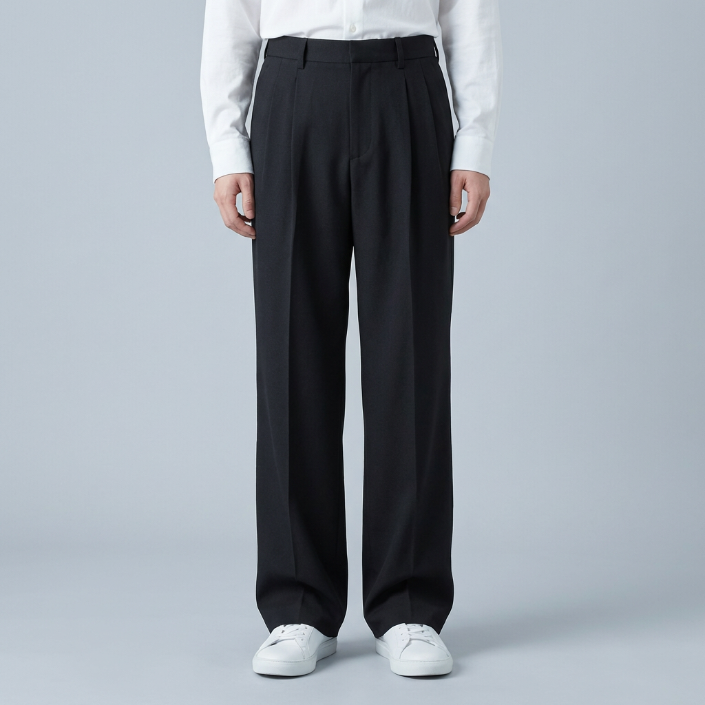 Pantaloni Uomo Sartoriali Tessuto Morbido Gamba Dritta - Vesarelli