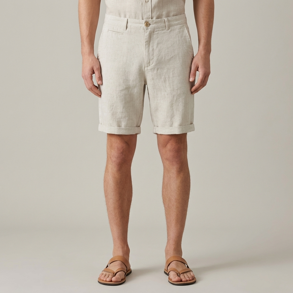 Shorts Uomo Estivo Tessuto Leggero Slim Fit Tasche Laterali - Vesarelli