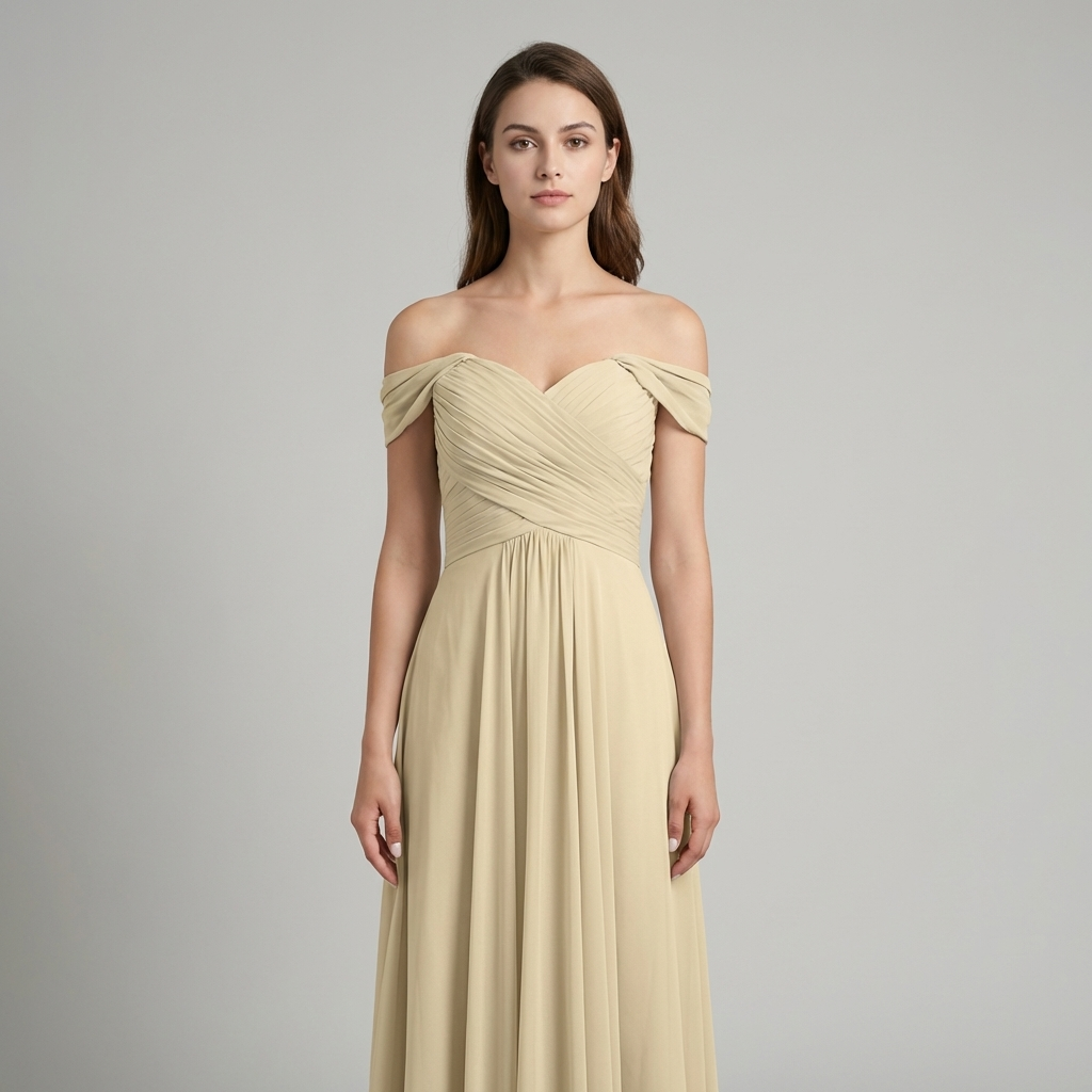 Abito Maxi Donna Spalle Scoperte Stile Sofisticato - Vesarelli