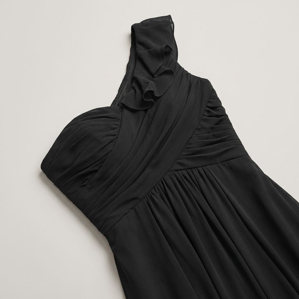 Abito Cerimonia Donna in Chiffon Stile Romantico