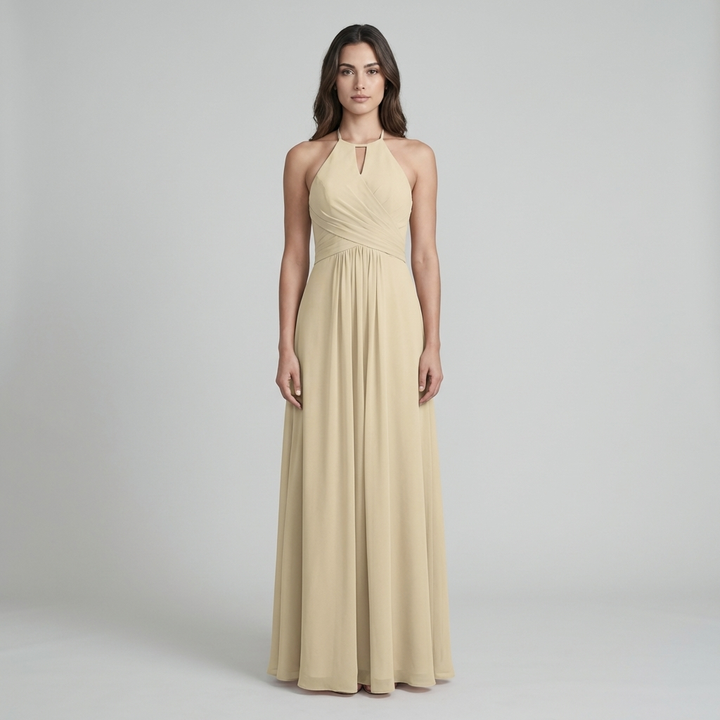 Abito Maxi Donna Stile Americana Elegante - Vesarelli