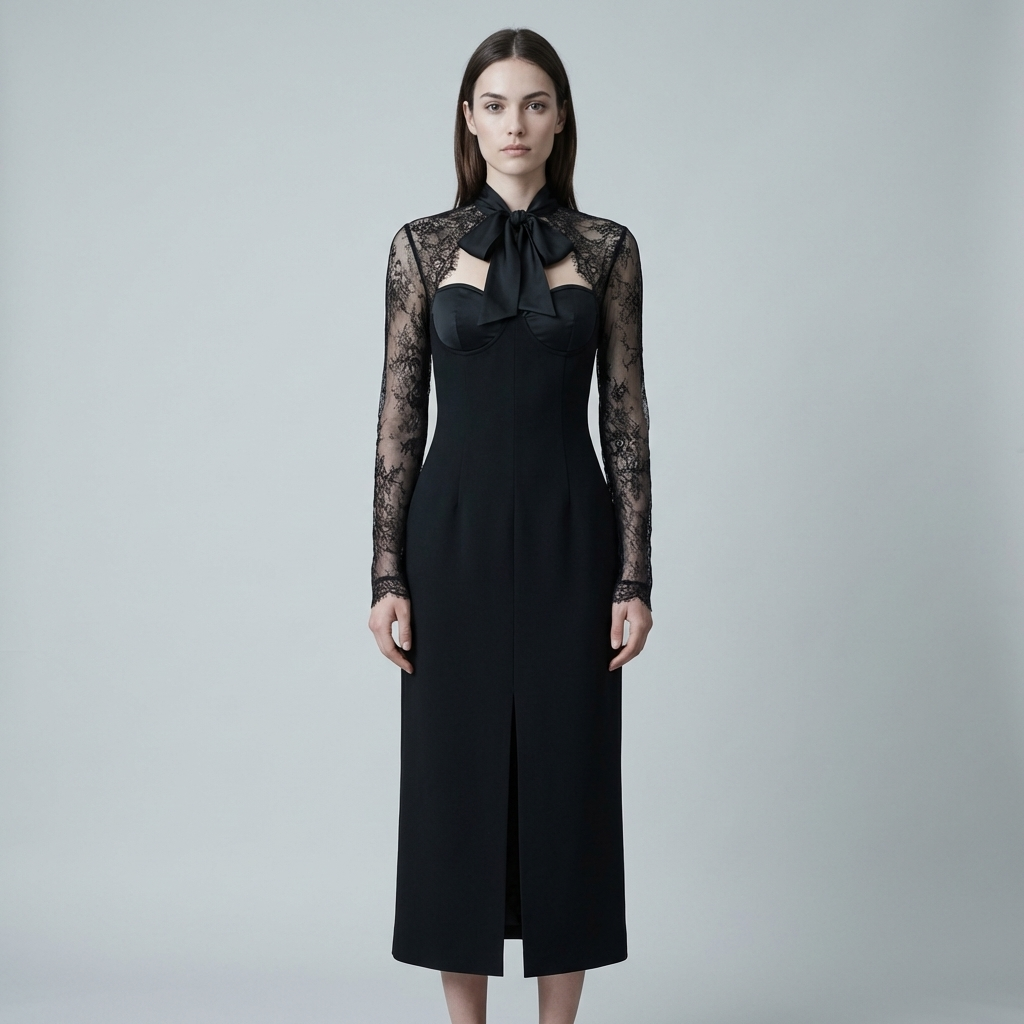 Abito Cerimonia Donna Elegante Svasato - Vesarelli