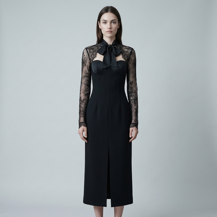 Abito Cerimonia Donna Elegante Svasato - Vesarelli