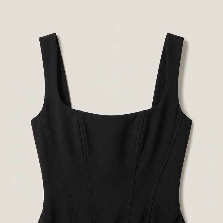 Abito Cerimonia Donna con Corsetto e Vestibilità Maxi