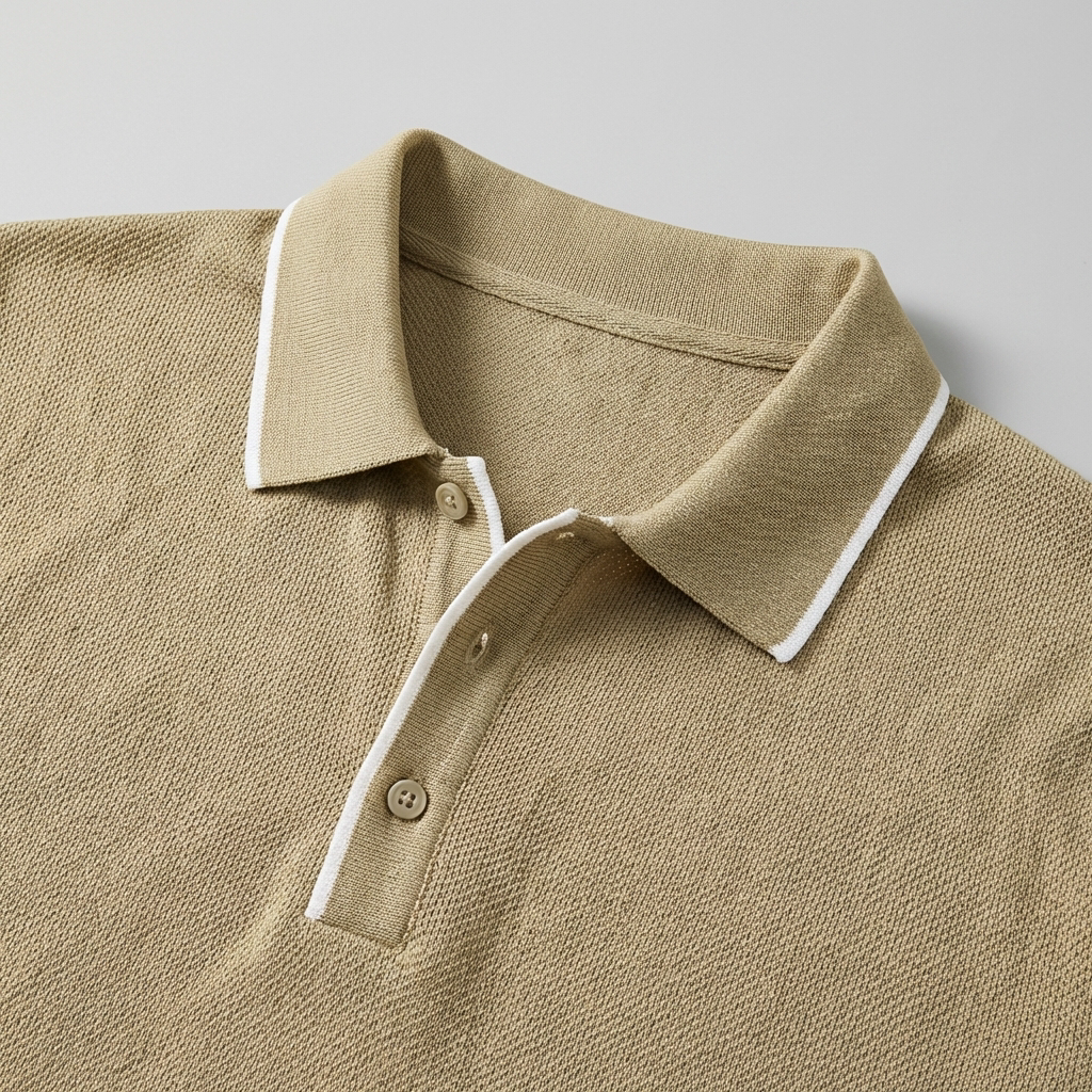 Polo Uomo in Maglia Tessuto Knit Classica